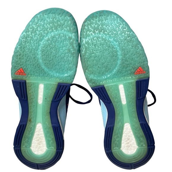 Adidas Damen Crazyflight X Mid Blue Sneakers Size 8.5 - Picture 8 of 10